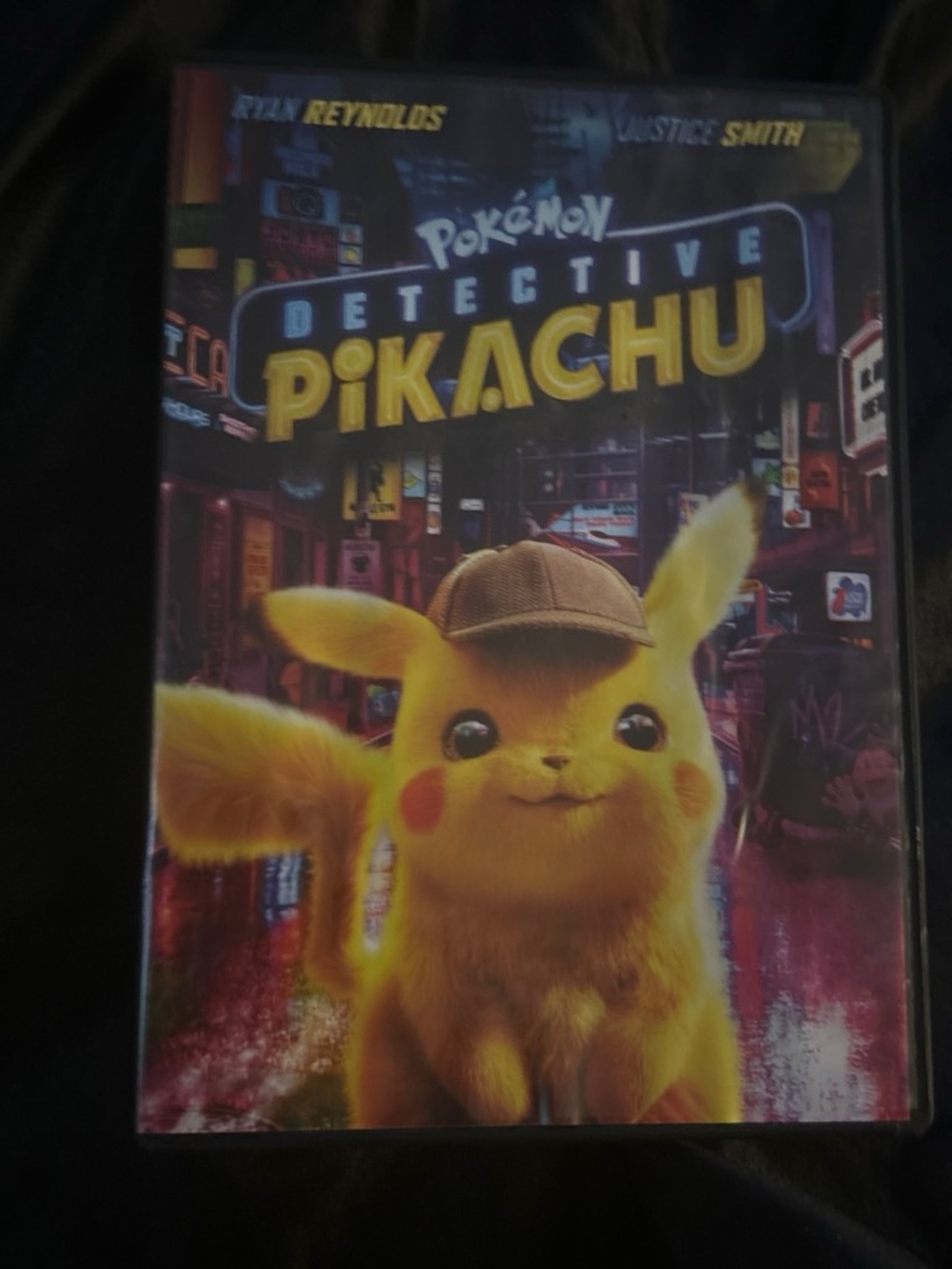 Pokemon Detective Pikachu Yellow and Brown Portable DVD Cover